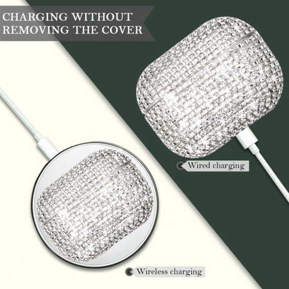 AirPods PRO Case Cover Diamond Bling Iced Out NEW - Picture 4 of 4